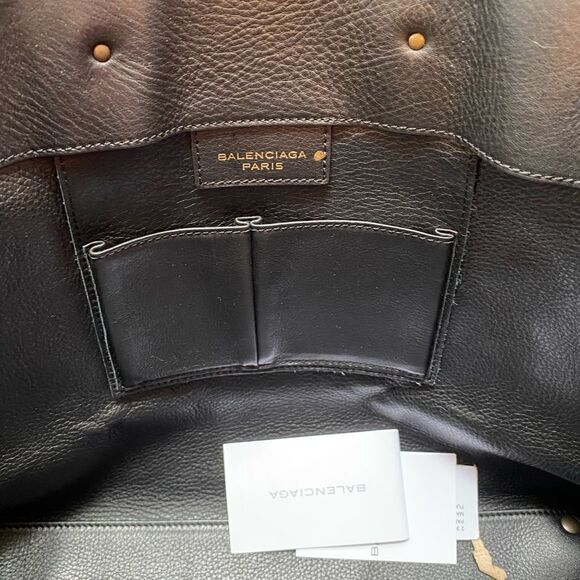 BALENCIAGA   
Magenta and Black Calf Hair and Suede Tote Bag - Picture 12 of 16